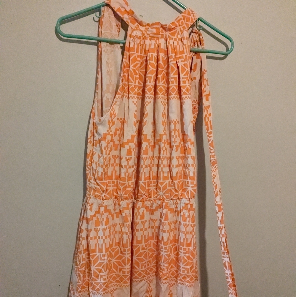 BTFBM Halter top/Boho stylelayered dress. Aztec Pattern.Sz Med NWT.